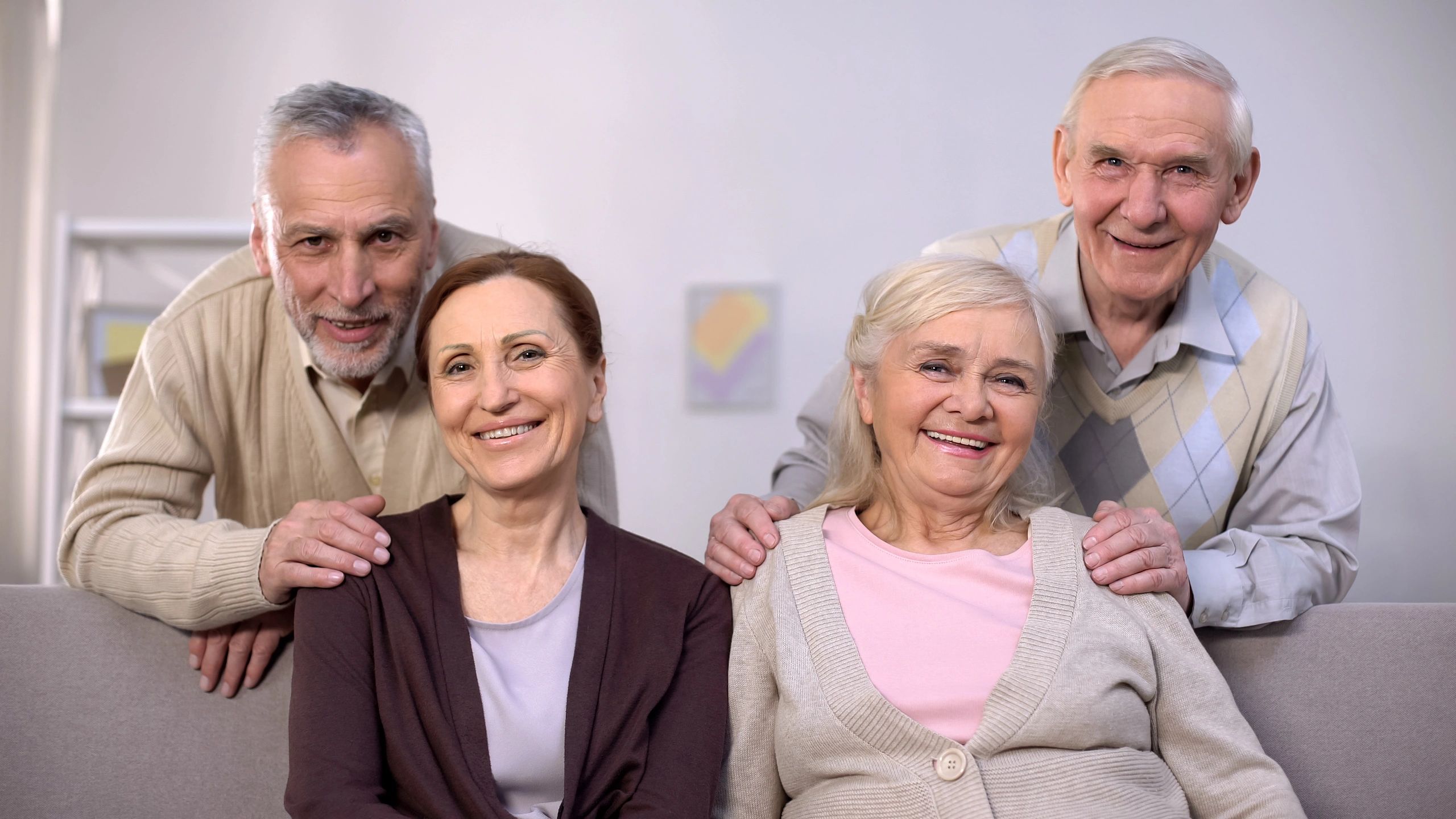 Group of adults smiling together